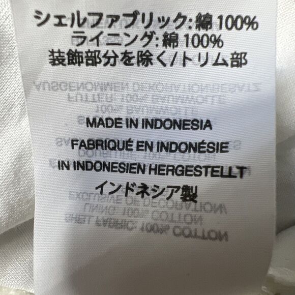 J Crew V-Neck Peplum Top Swiss Dot White Size 6 Preppy Casual Classic Capsule - Picture 8 of 12